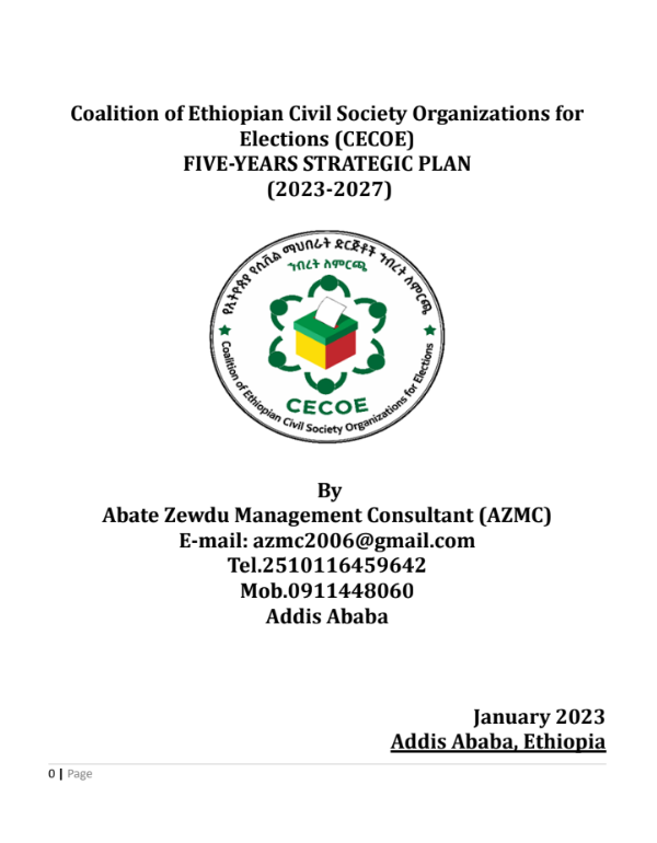 CECOE strategic Plan 2023-2027