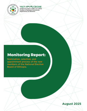 Monitoring Report: Nomination, selection, and appointment process of the new members of the National Election Board of Ethiopia