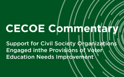 Advocacy Success Story: CECOE’s Effort in Improving Voter Education 