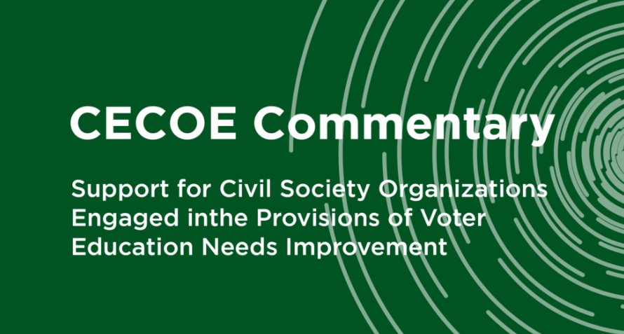 Advocacy Success Story: CECOE’s Effort in Improving Voter Education 