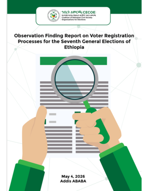 Observation Finding Report on Voter Registration Processes for the Seventh General Elections of Ethiopia , The Coalition of Ethiopian Civil Society Organizations for Elections (CECOE)